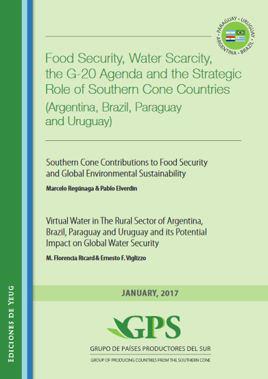 Food Security, water scarcity, the G-20 agenda and the strategic role of Southern Cone Countries (Argentina, Brasil, Paraguay y Uruguay)