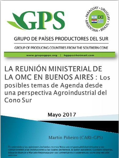 Reunión Ministerial de la OMC en Buenos Aires: posibles temas de la agenda desde la perspectiva agroindustrial del Cono Sur, por Martín Piñeiro.