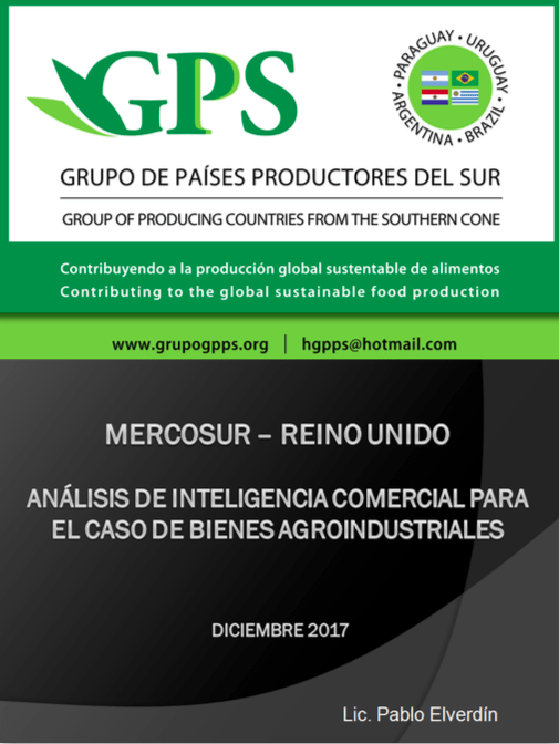 Mercosur-Reino Unido. Análisis de inteligencia comercial para el caso de bienes agroindustriales