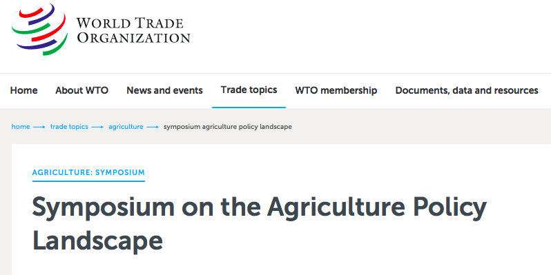 Martín Piñeiro de GPS participó del Symposium on the Agriculture Policy Landscape de la OMC