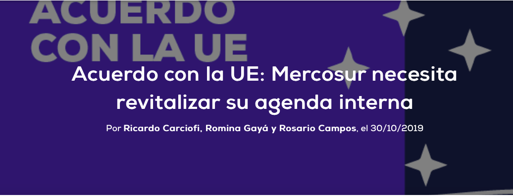 Un paper del CACE analiza el acuerdo Mercosur-UE y la necesidad de repensar la agenda interna de la región