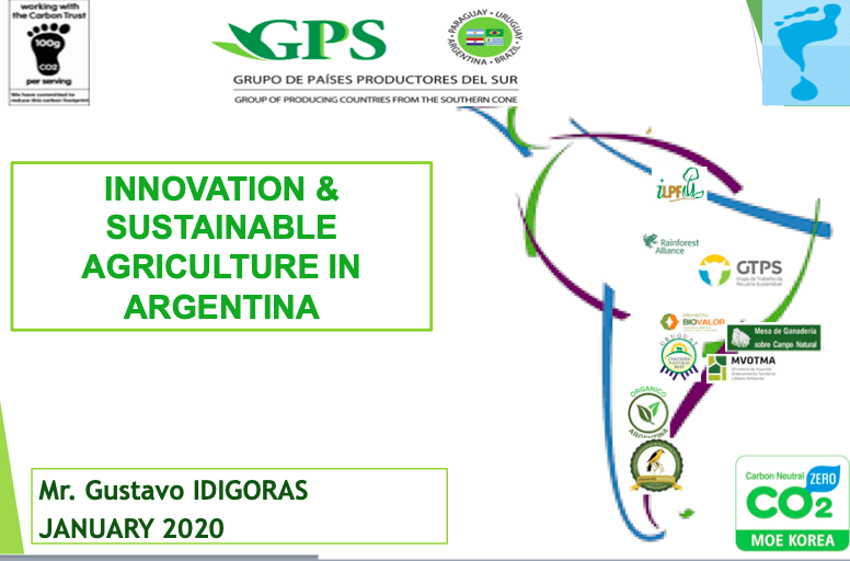 GPS proposals and programs to promote sustainability of Argentine agrifood exports